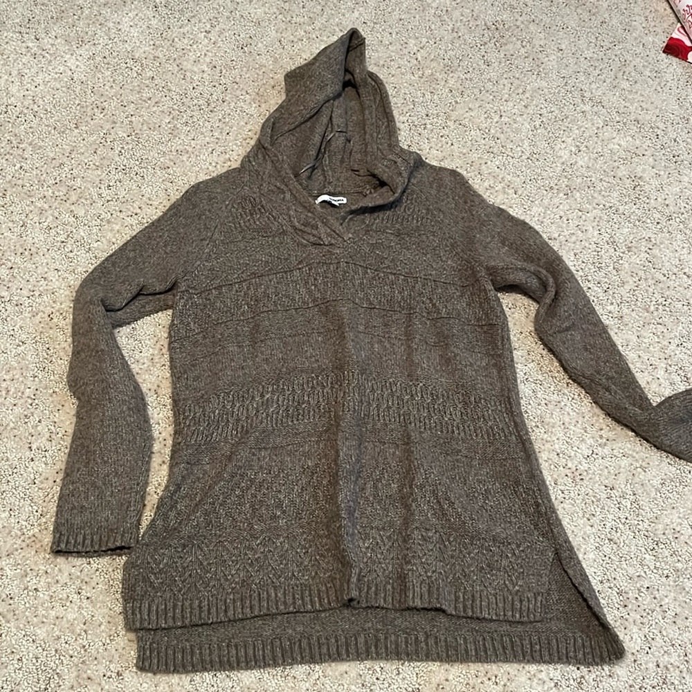 Brown/gray Sonoma Sweater with a hood